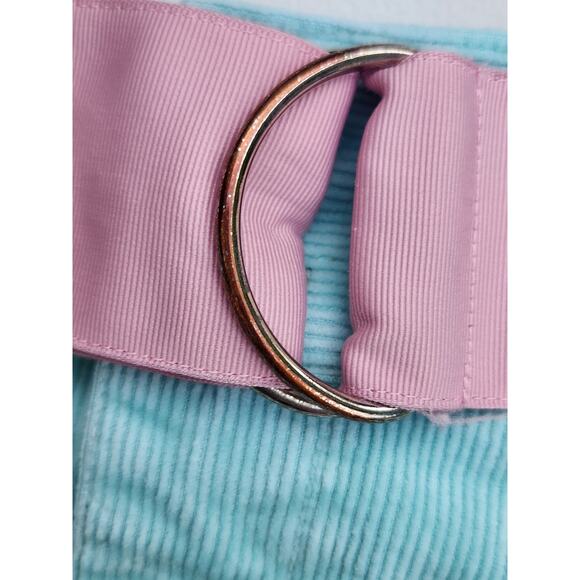 Ralph Lauren Skirt Toddler Girls 3T Blue Corduroy W/ Belt Embroidered Dogs VTG - Picture 4 of 6